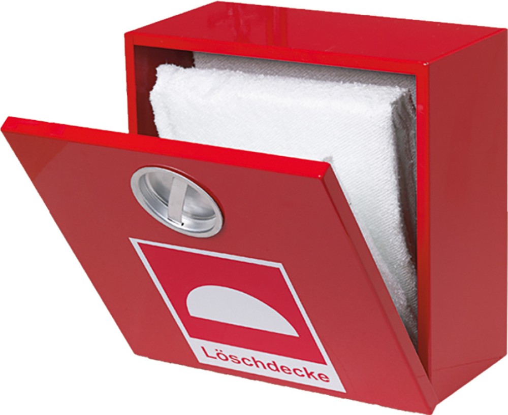Feuerloeschdecke aus Glasfaser 200x160 cm mit Grifftaschen