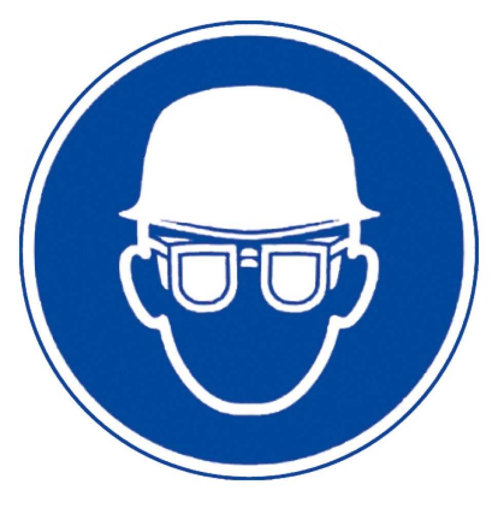 Selbstklebendes Schutzschild Augen- und Kopfschutz 200 mm