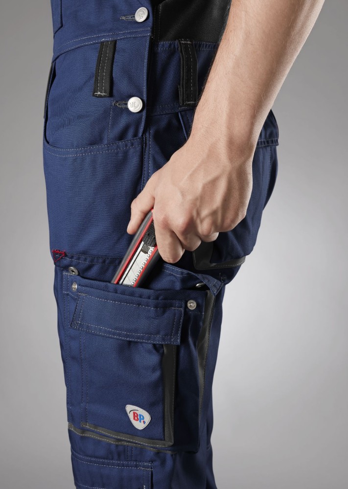 BP® Komfort-Latzhose mit Reflexelementen und Kniepolstertaschen