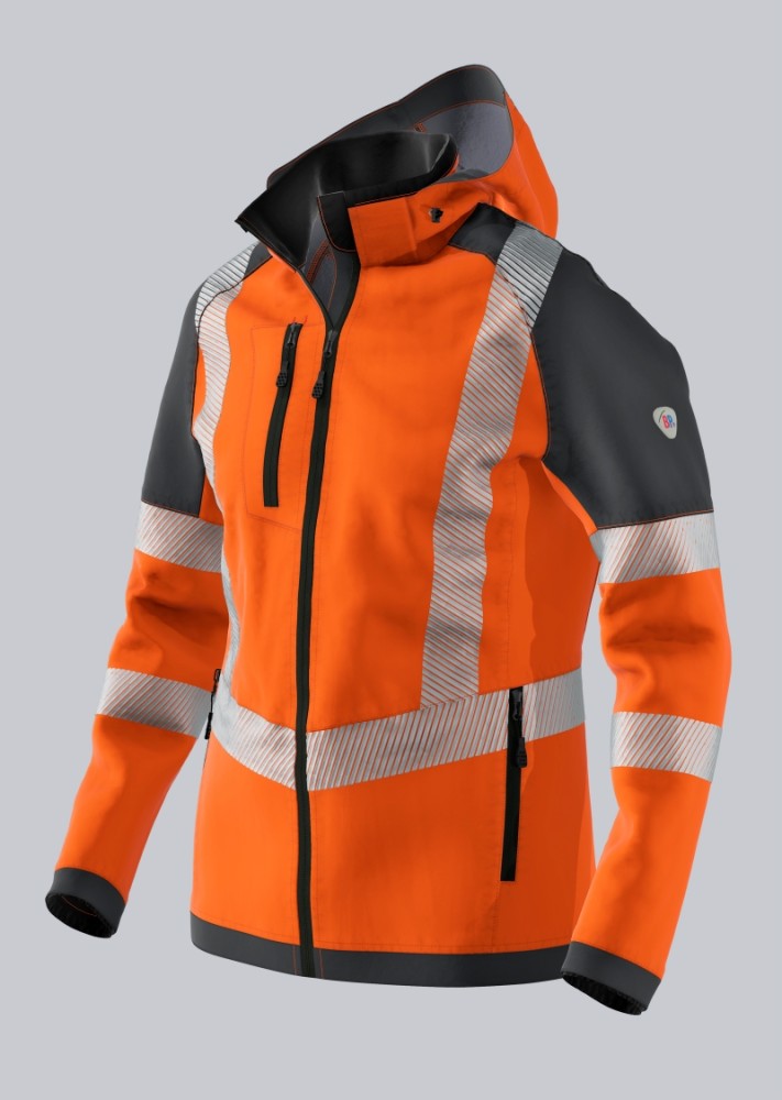 BP® Warnschutz-Stretch-Softshelljacke