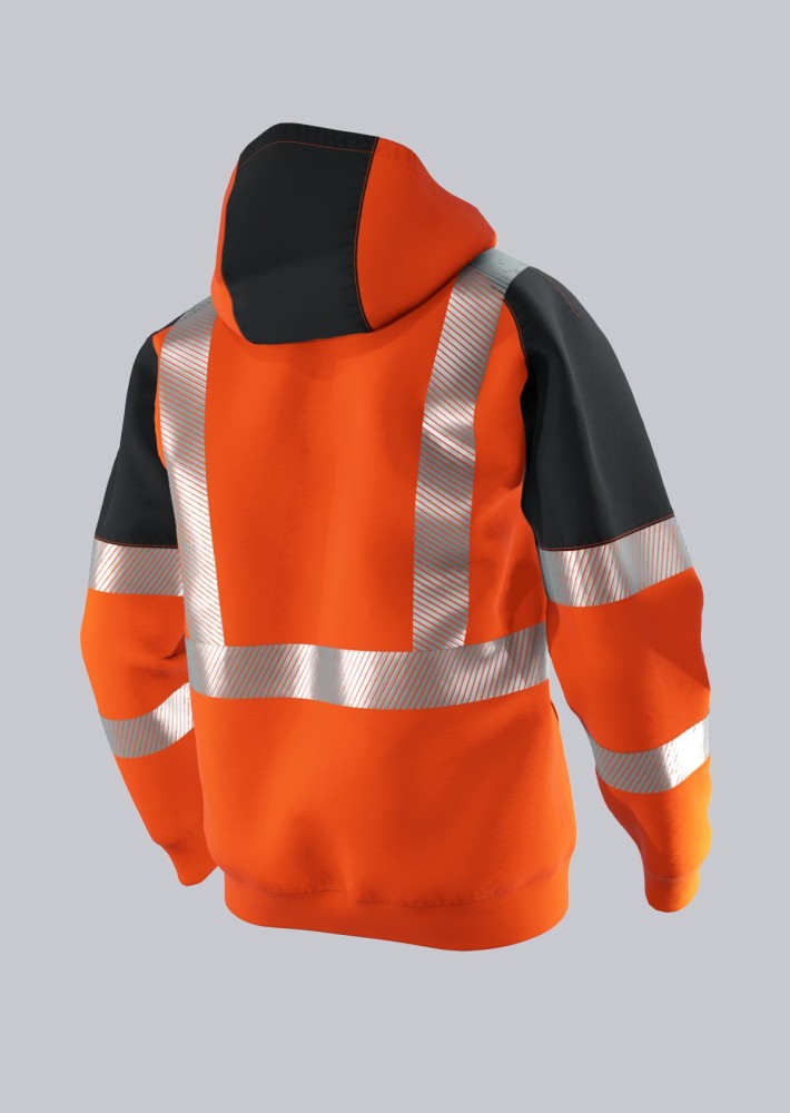 BP® Warnschutz-Sweatjacke mit Kapuze