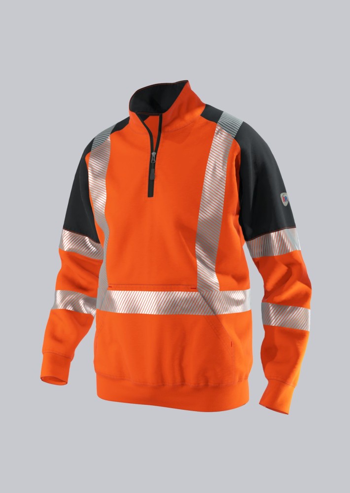 BP® Warnschutz-Sweatshirt-Troyer