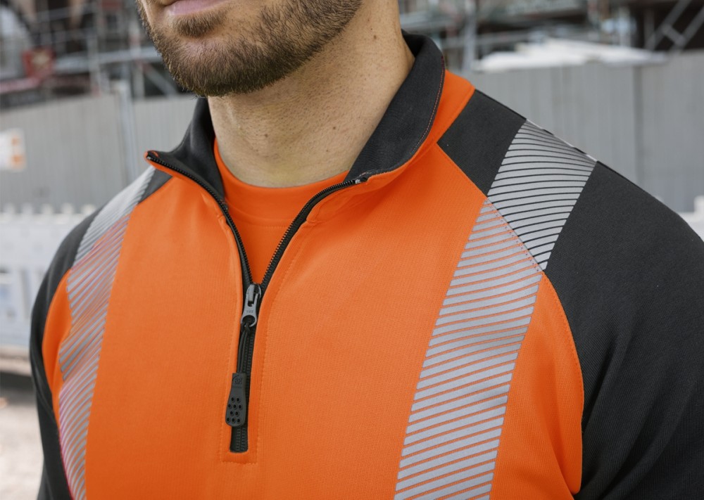 BP® Warnschutz-Sweatshirt-Troyer