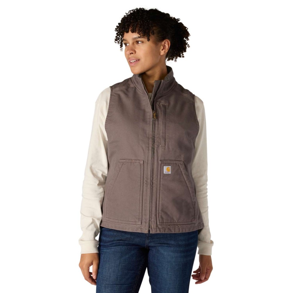 Washed Duck Mock Neck Vest