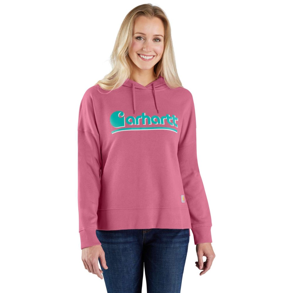 Tencel™ Fiber Series Loose Fit Fall Graphic Hooded Sweatshirt
