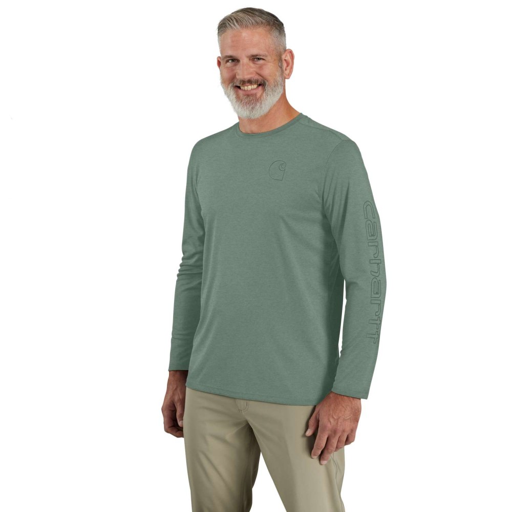 Carhartt Force Sun Defender™ Relaxed LS Logo T-Shirt