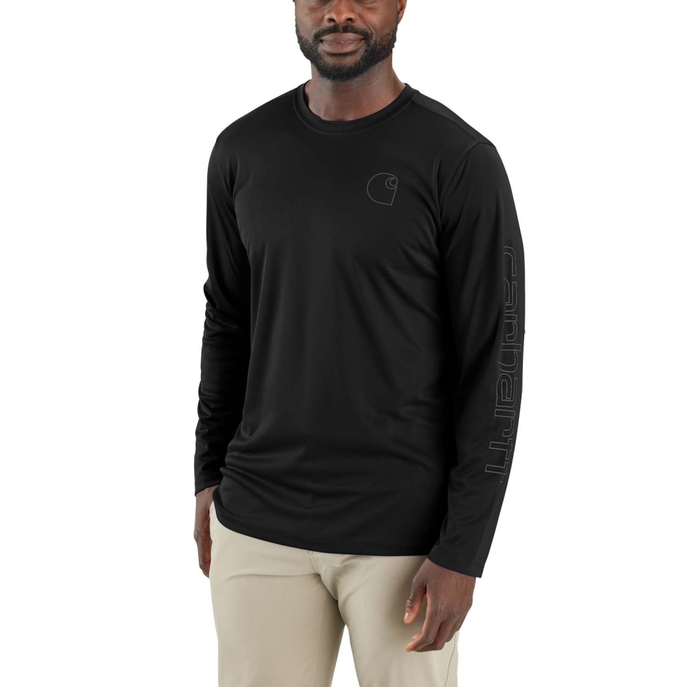 Carhartt Force Sun Defender™ Relaxed LS Logo T-Shirt