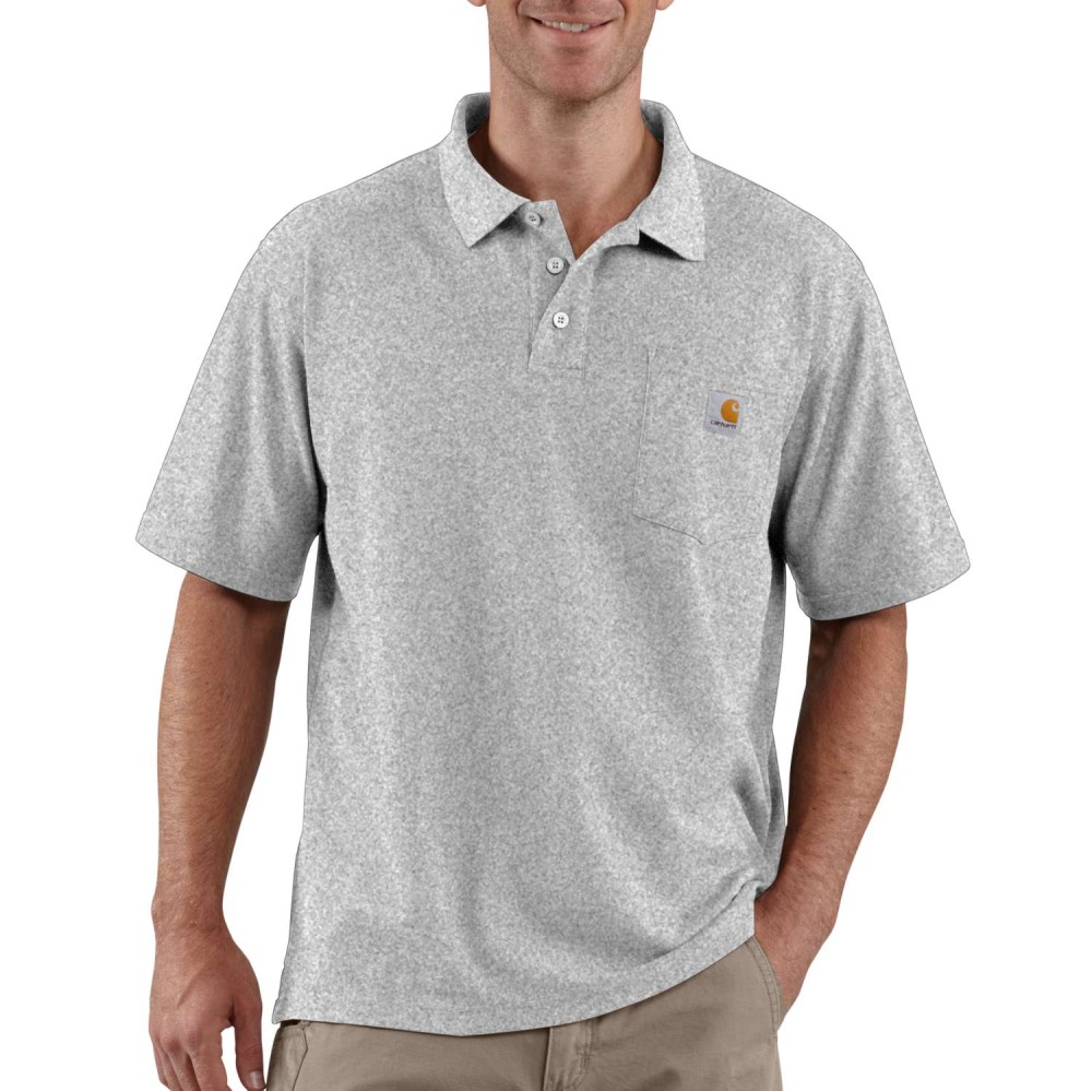 Loose Fit Midweight Short-Sleeve Pocket Polo