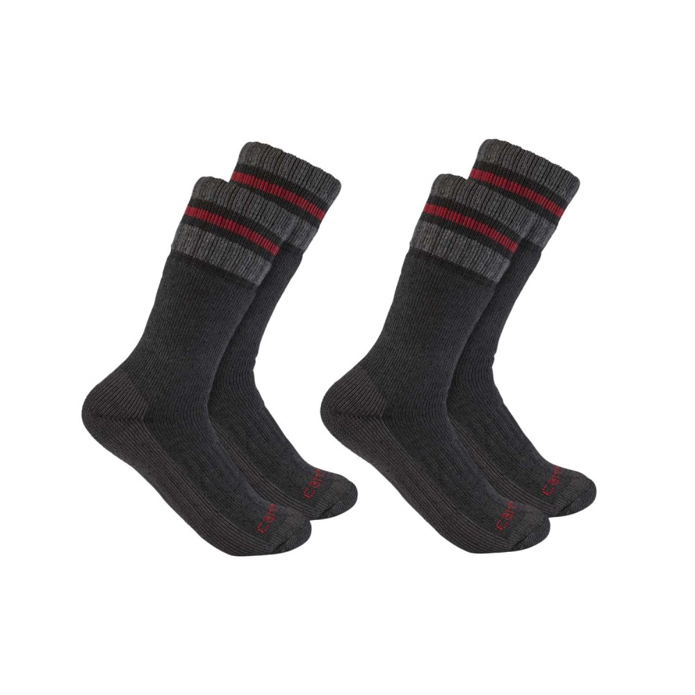 Heavyweight Synthetic-Wool Blend Boot Sock 2 Pair