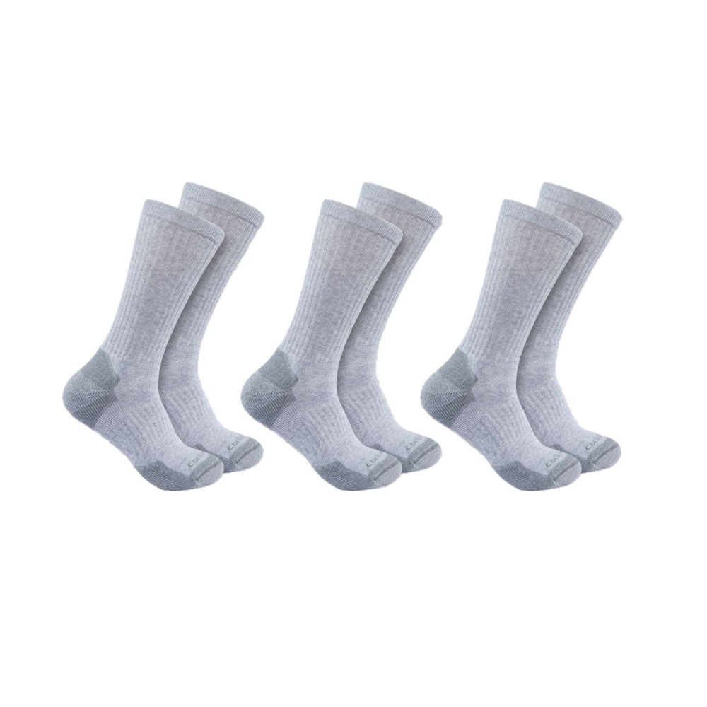 Midweight Cotton Blend Crew Sock 3 Pair