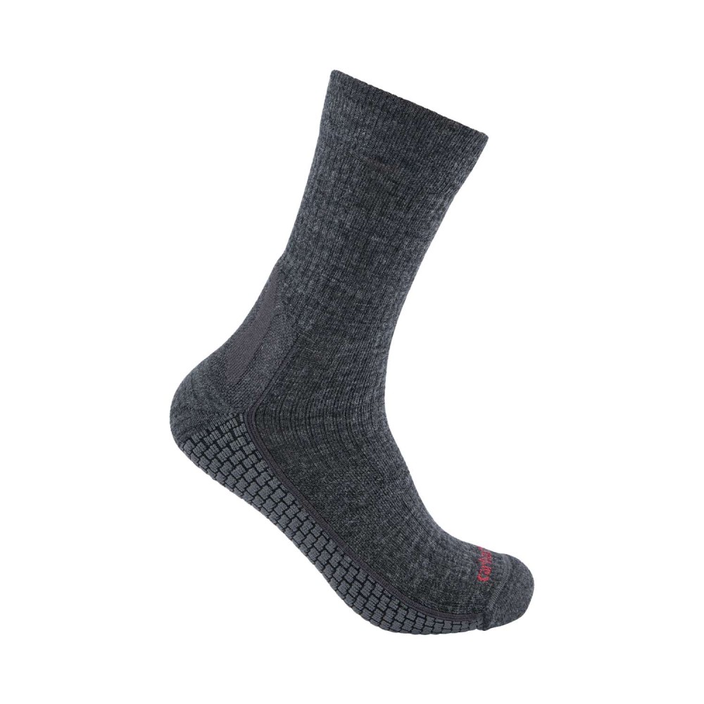 Force Grid Midweight Synthetic-Merino Wool Blend Crew Sock