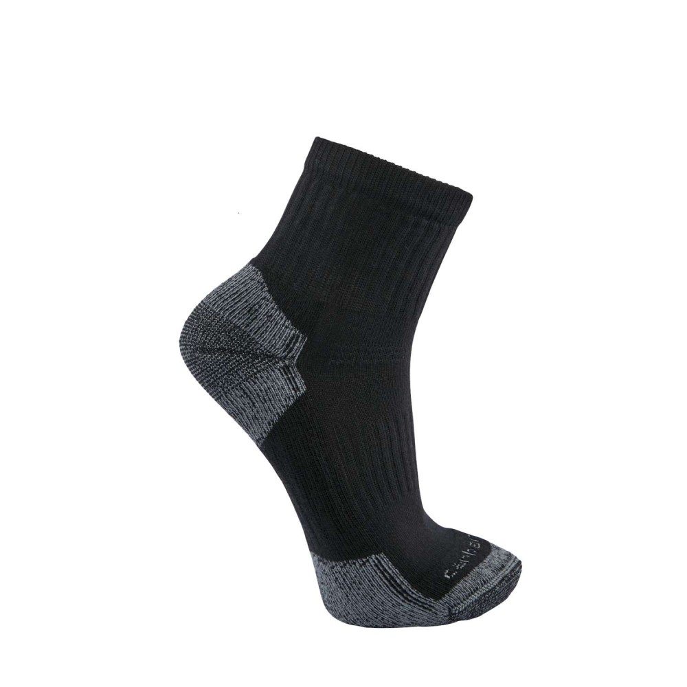 Midweight Cotton Blend Quarter Sock 3 Pair