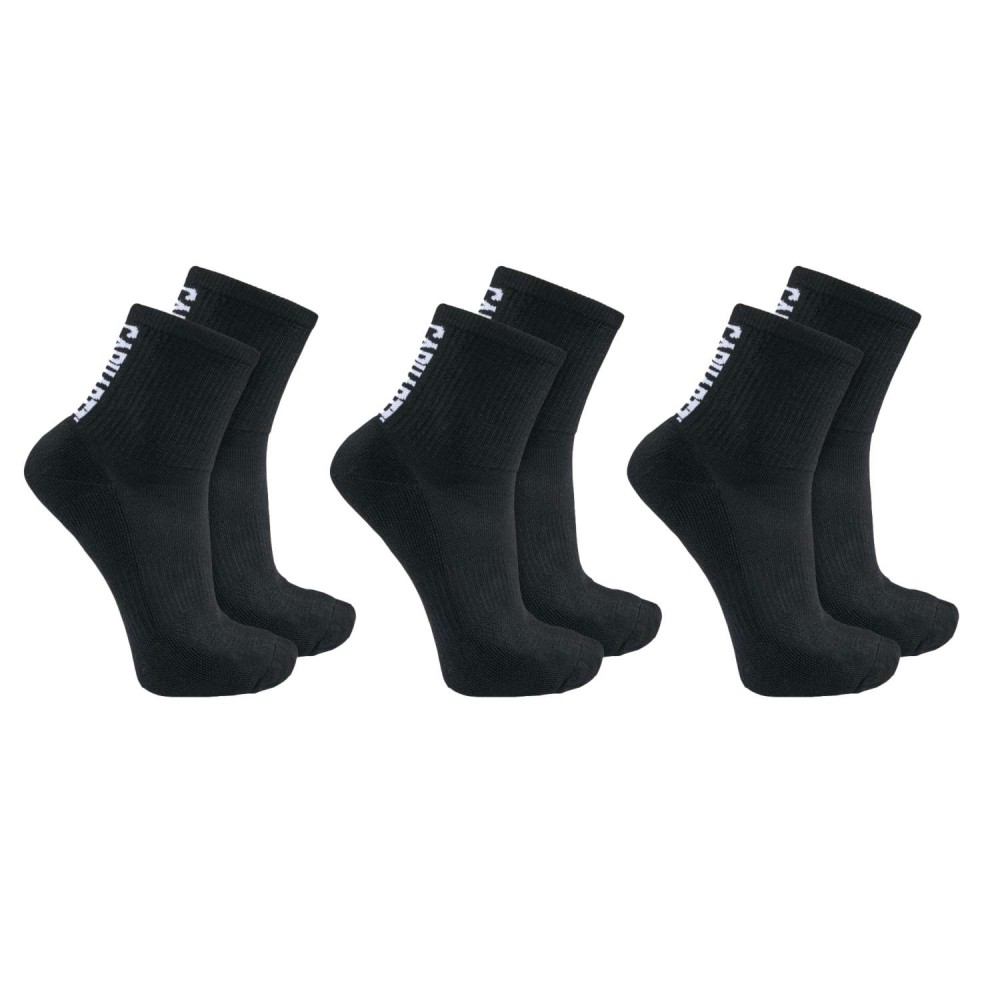 Carhartt Force™ Midweight Logo Short Crew Sock 3 Pair