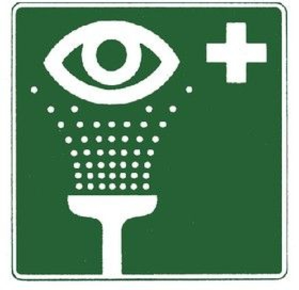 Rettungszeichen Schild Augenspüleinrichtung 200x200 mm Folie