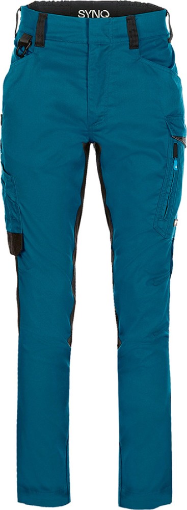 SYNQ SQILL Bundhose Petrolblau Schwarz mit Stretch und Taschen