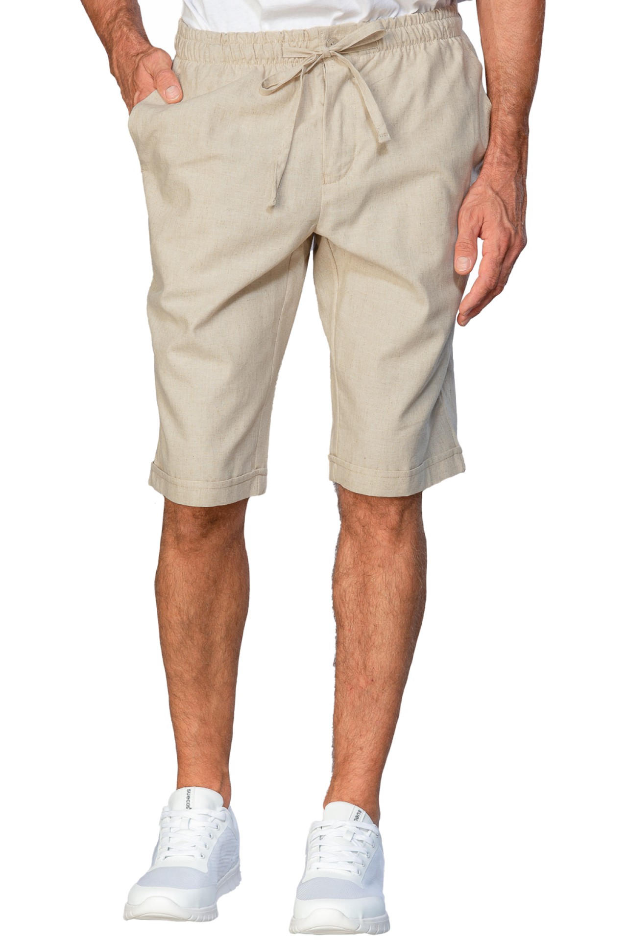 Unisex Slim-Fit Shorts mit Reißverschluss - Isacco
