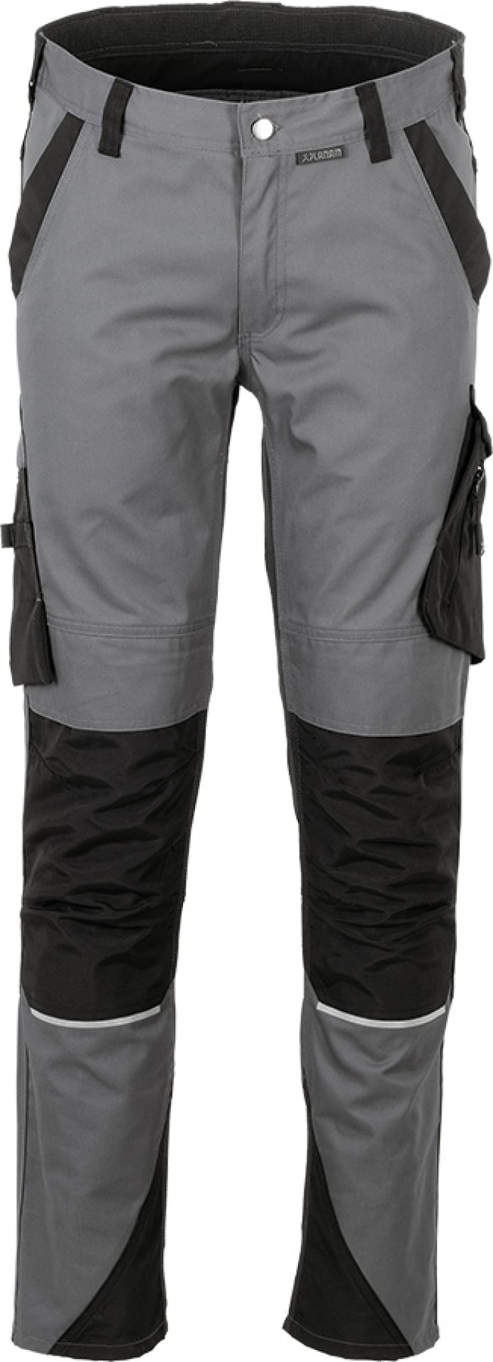 PLANAM Herren Bundhose Norit grau schwarz, robust, elastisch