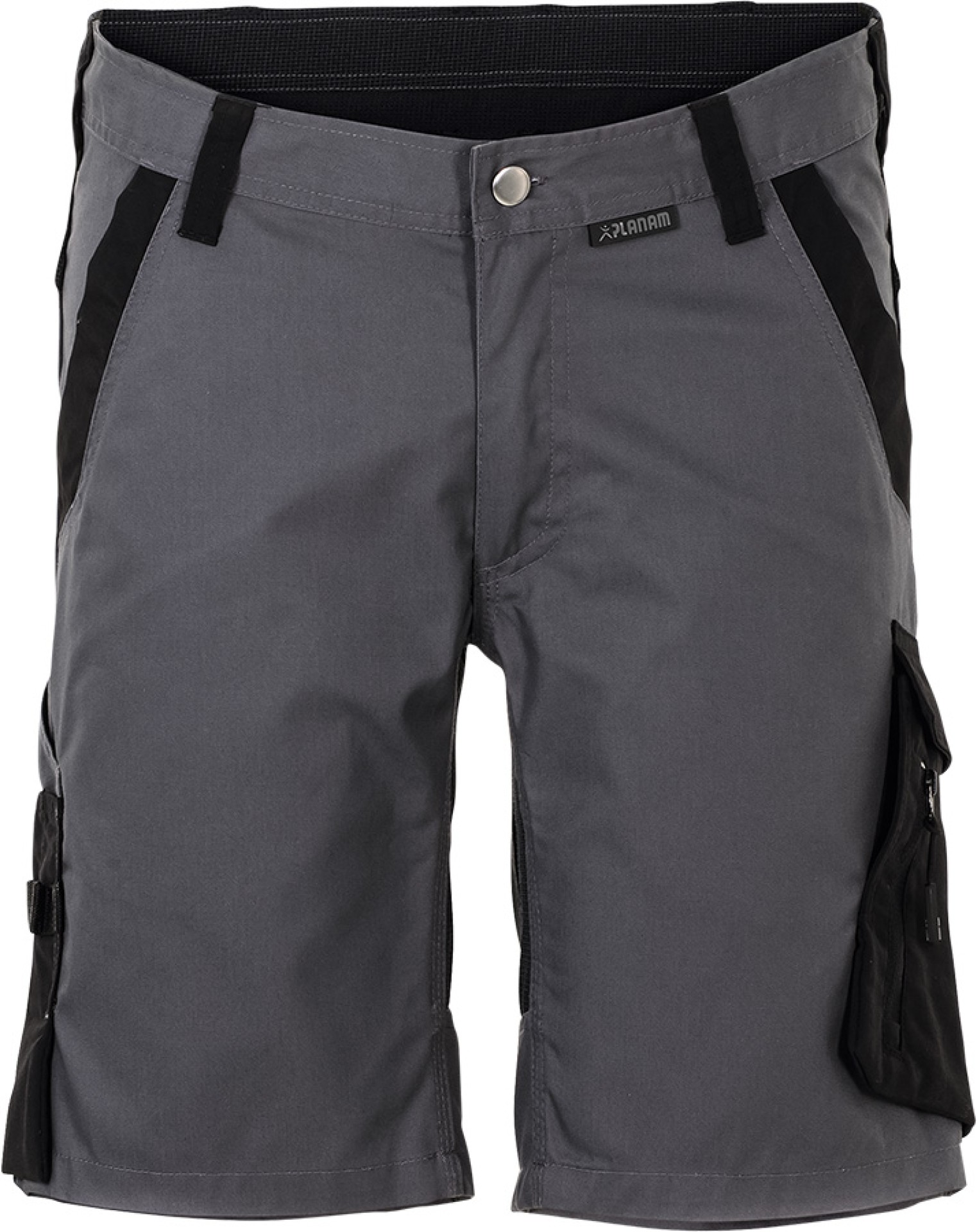 PLANAM Herren Shorts leichtes Mischgewebe grau/schwarz