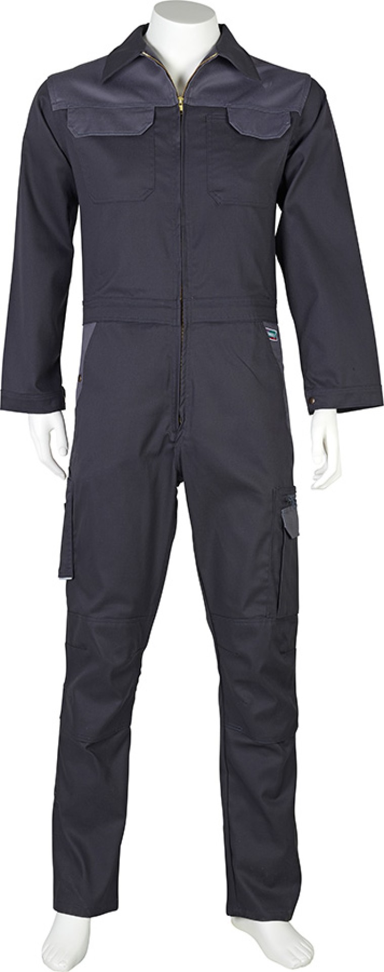 Profi-Stretchoverall PROGRESSO robust, grau mit vielen Taschen
