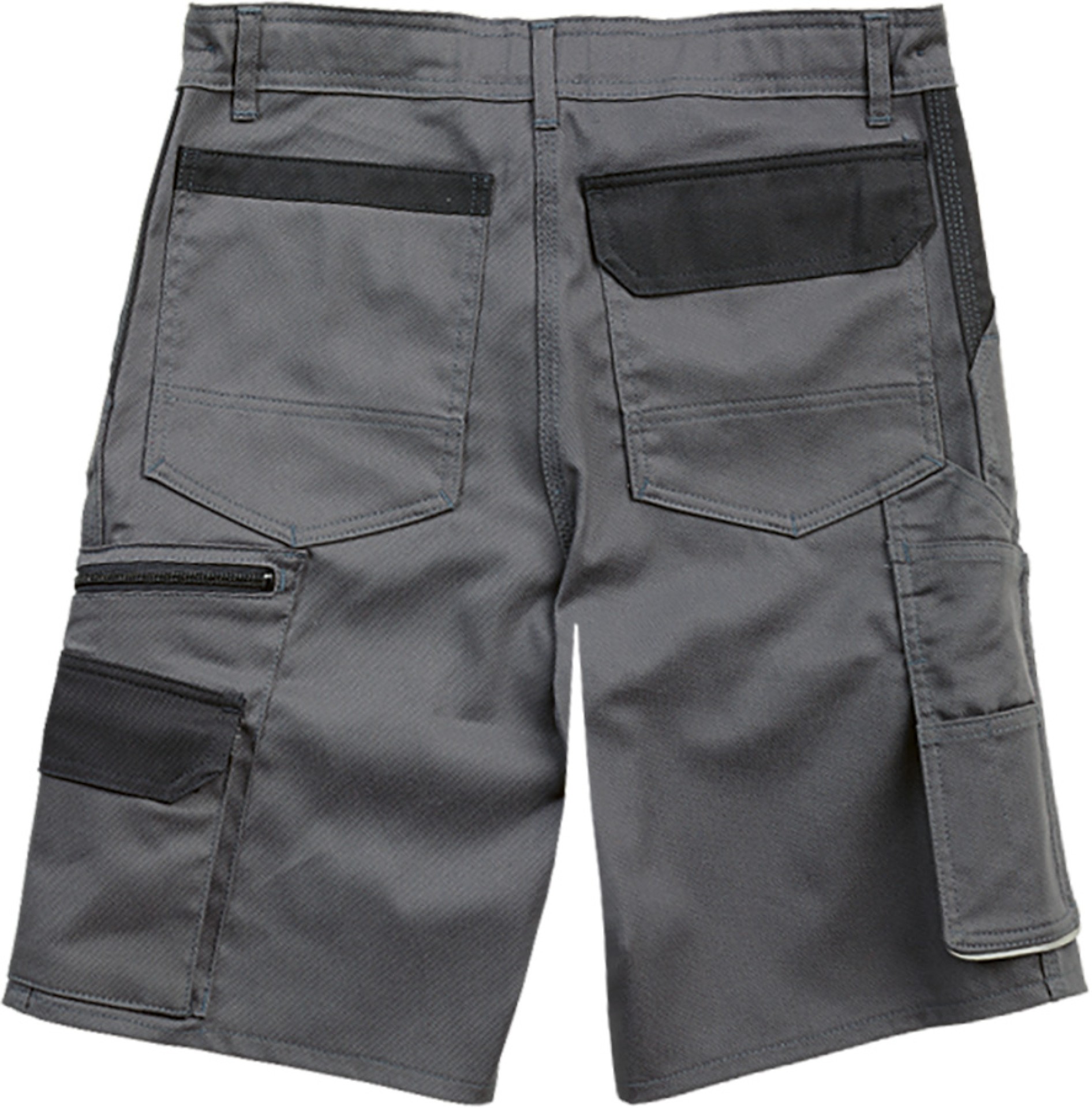 PROGRESSO Arbeits-Shorts Stretch grau, verstärkt, viele Taschen