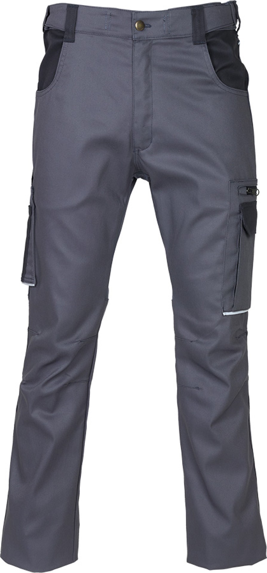 Profi Bundhose PROGRESSO Stretch grau/dunkelgrau mit Elastikbund