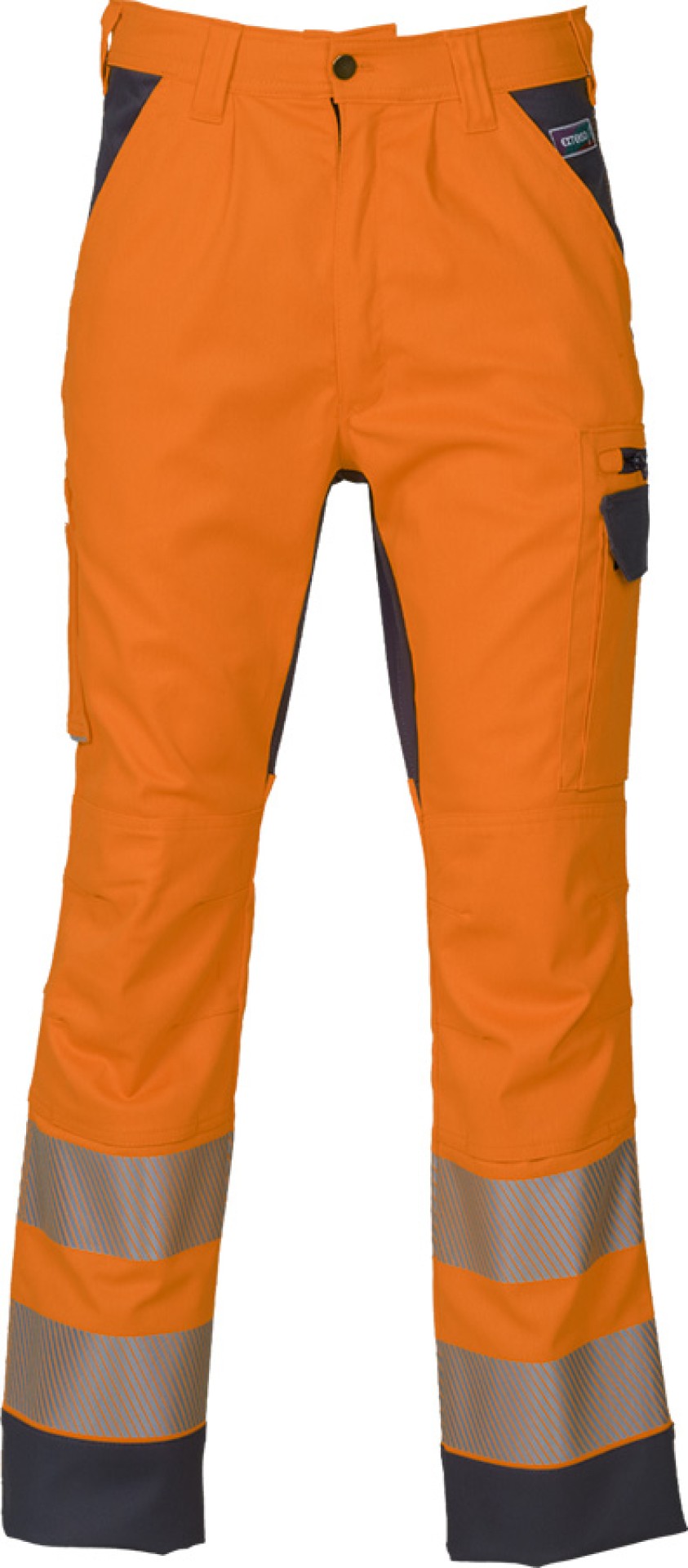 Warnschutz-Bundhose EXTENSO, leuchtorange-grau, dehnbares Mischgewebe