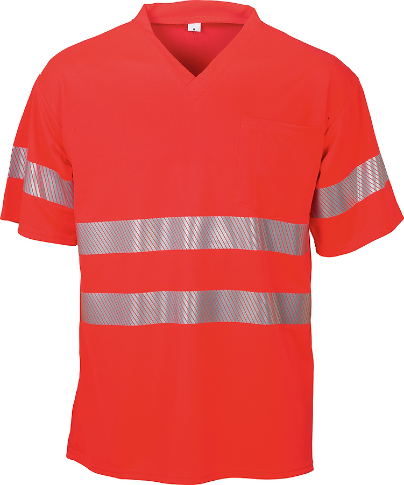 Warnschutzshirt BIOACTIVE Reflex, leuchtrot, UV-Schutz 50