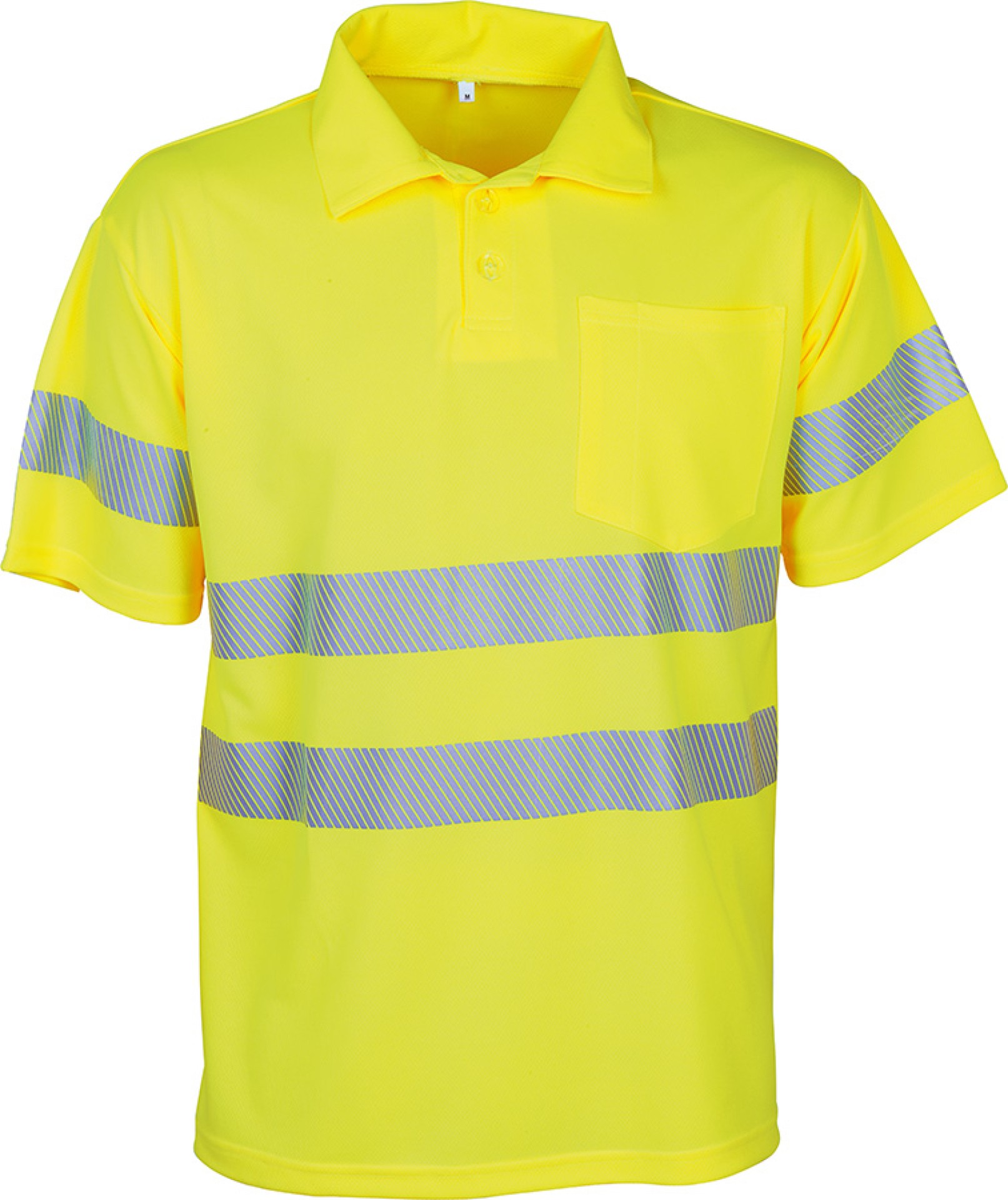 Warnschutz-Poloshirt BIOACTIVE Reflex Sicherheit, leuchtgelb, antibakteriell