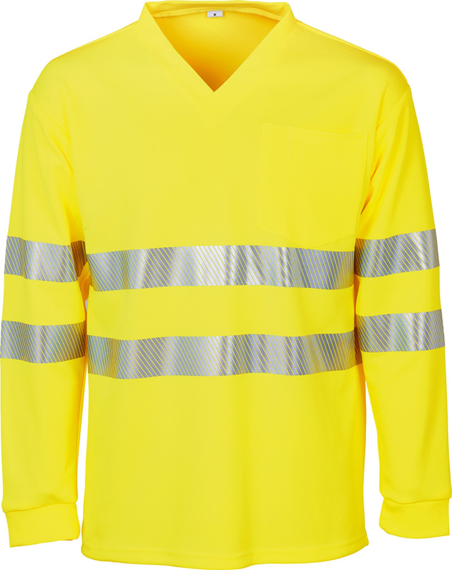 Warnschutz-Langarmshirt BIOACTIVE Reflex gelb mit UV-Schutz 50