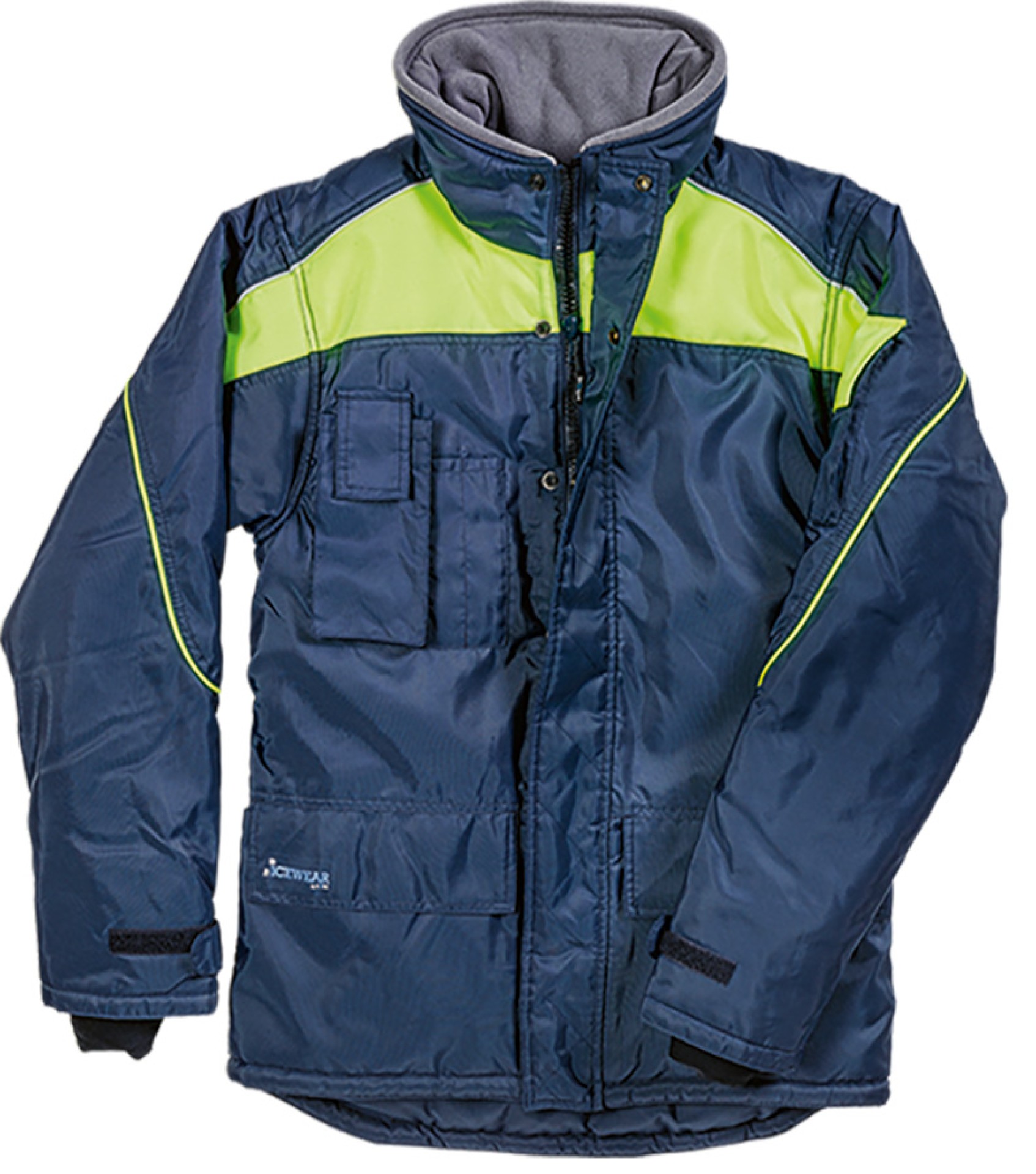 SIOEN Thermojacke für Tiefkühlbereiche, dunkelblau/gelb, warm gefüttert