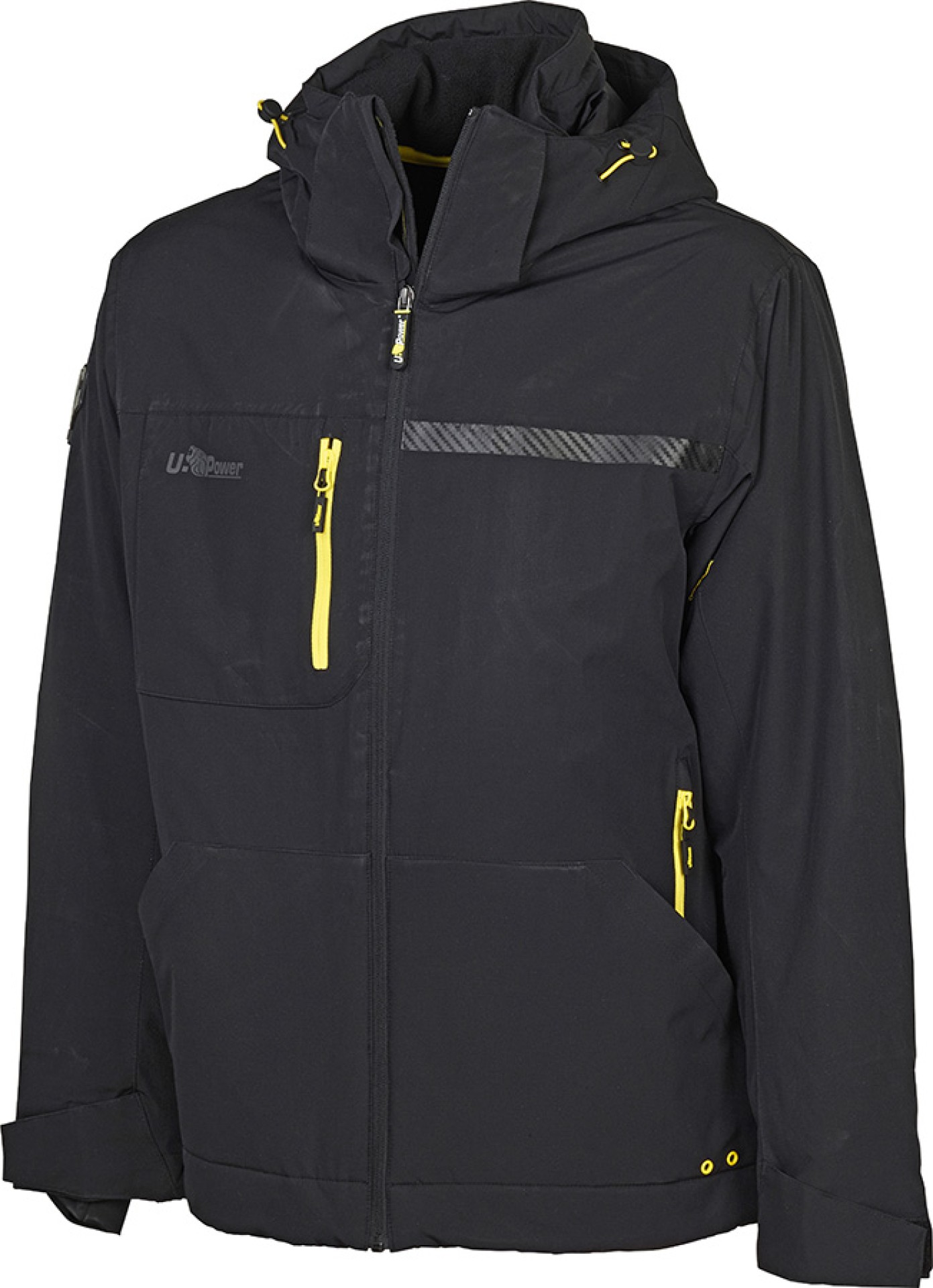 U-POWER Winterjacke WINK Schwarz-Gelb mit Graphenfüllung