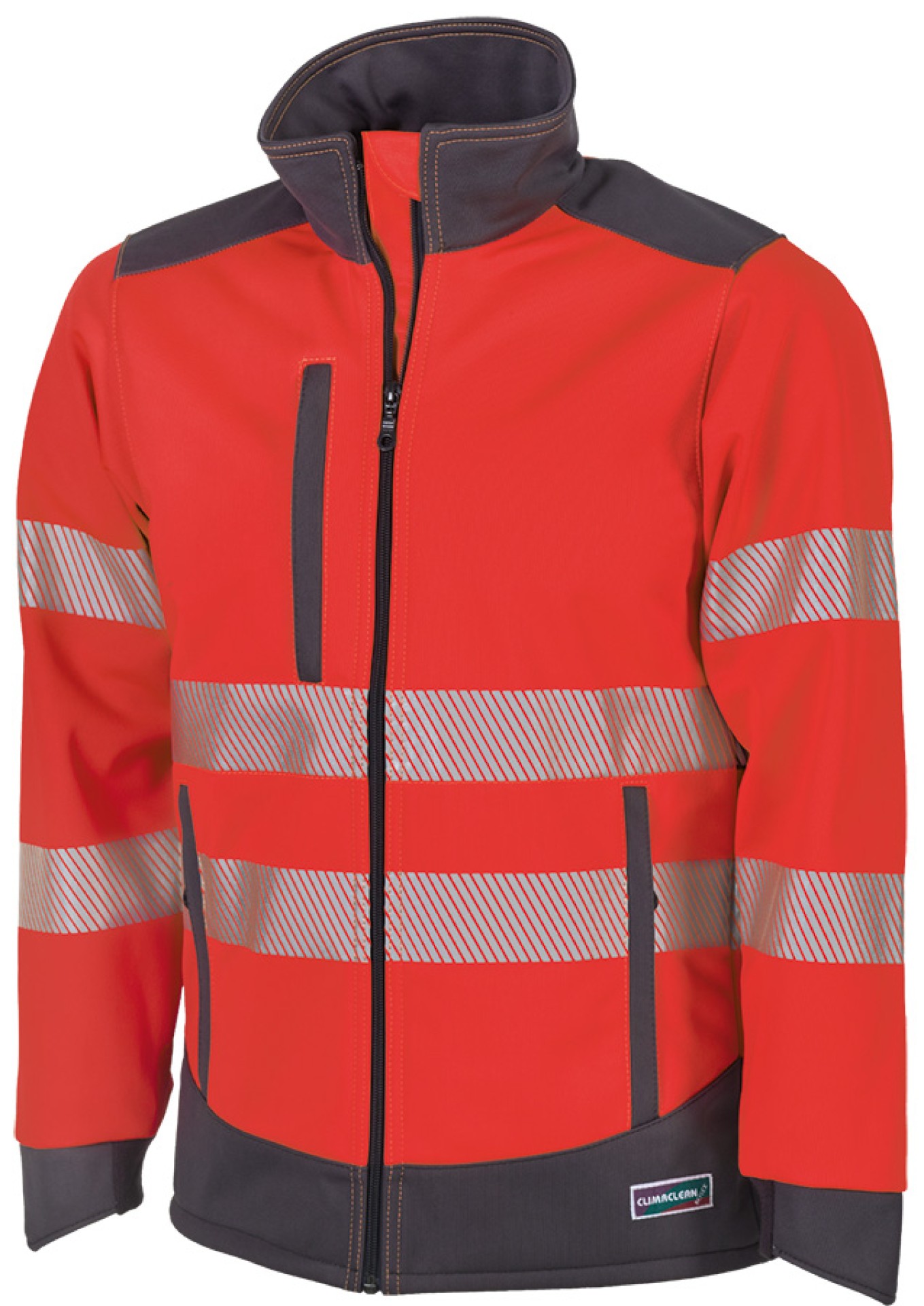 Allwetter-Warnschutzjacke CLIMACLEAN mit Thermofleece und Reflexstreifen