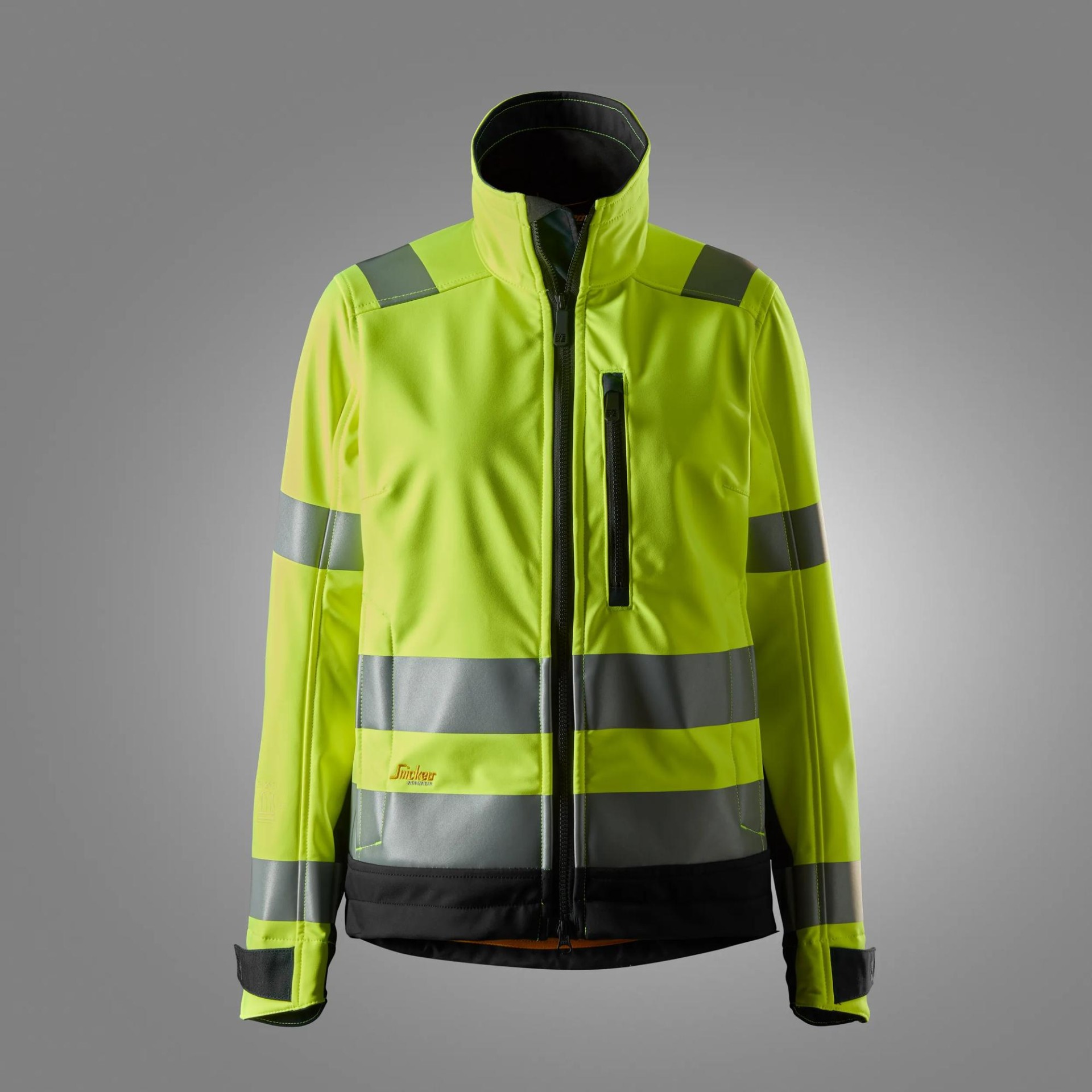 High-Vis, Softshell-Arbeitsjacke für Damen, Warnschutzklasse 2/3
