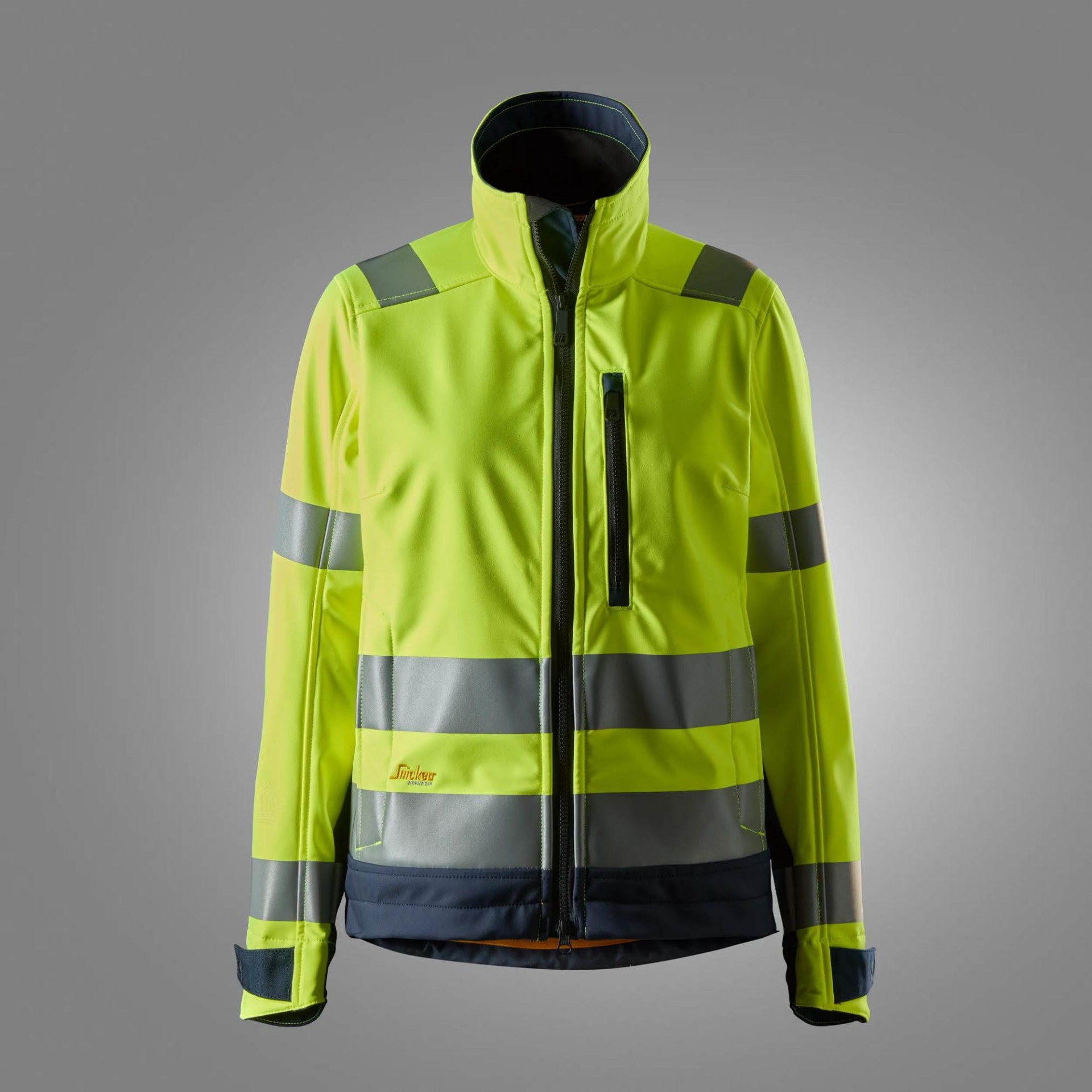 High-Vis, Softshell-Arbeitsjacke für Damen, Warnschutzklasse 2/3