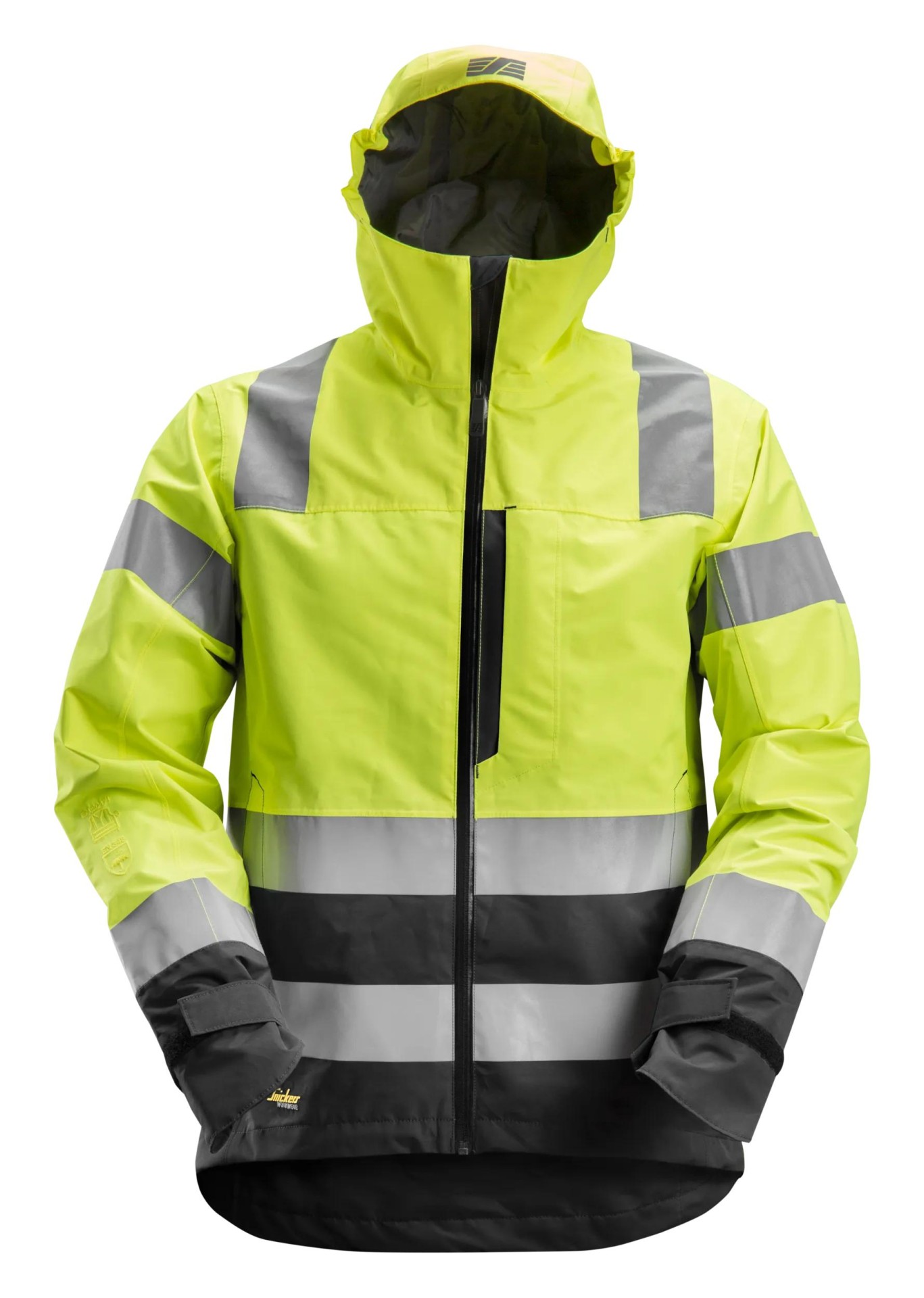 High-Vis, Wasserdichte Warnschutz-Softshell-Jacke, Warnschutzklasse 3