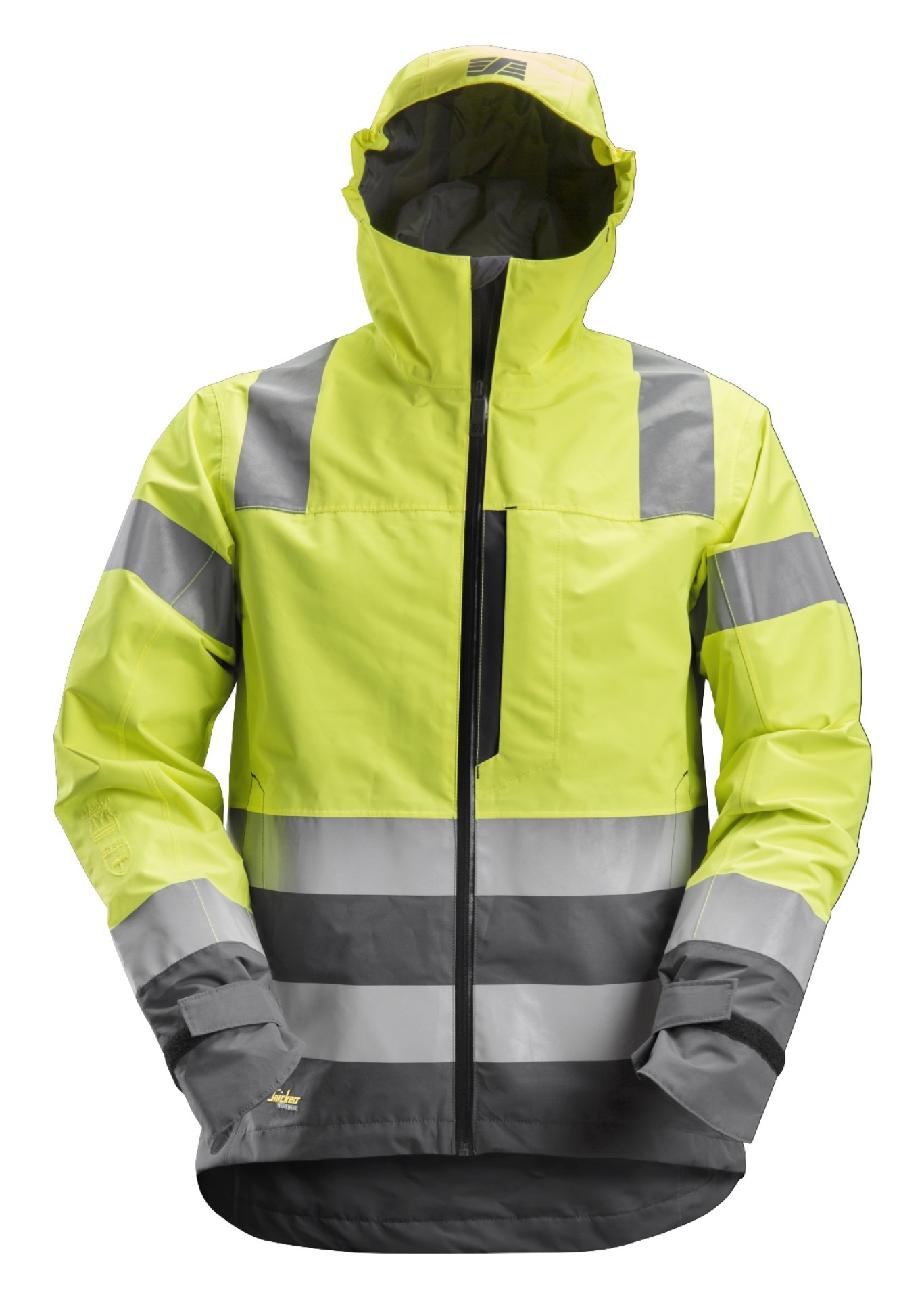 High-Vis, Wasserdichte Warnschutz-Softshell-Jacke, Warnschutzklasse 3