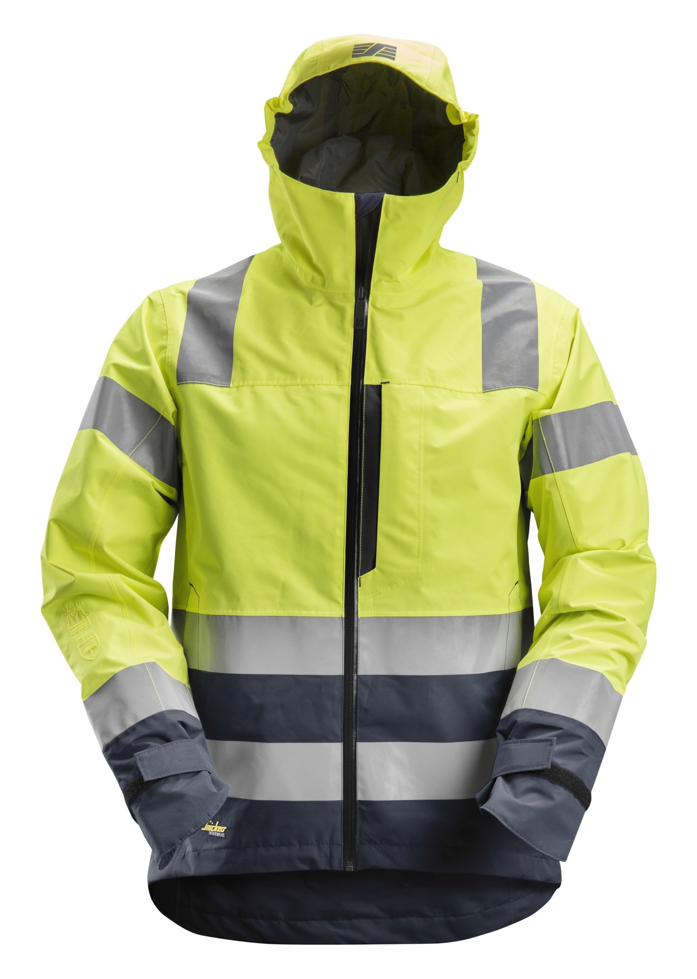 High-Vis, Wasserdichte Warnschutz-Softshell-Jacke, Warnschutzklasse 3