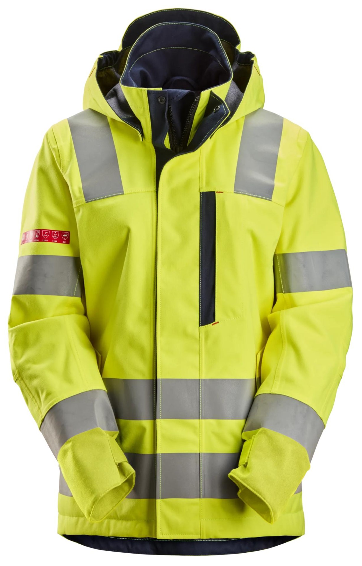 ProtecWork, wasserdichte Softshelljacke für Damen, Warnschutzklasse 3