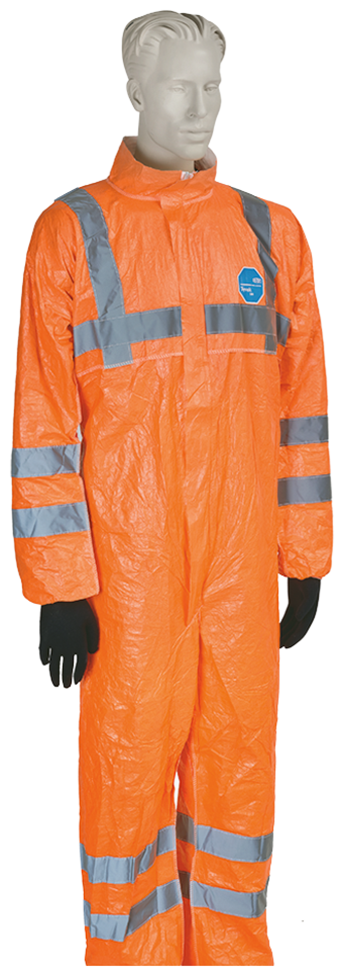 Tyvek 500 HV Chemieschutzoverall, leuchtorange, Typ 5/6, antistatisch