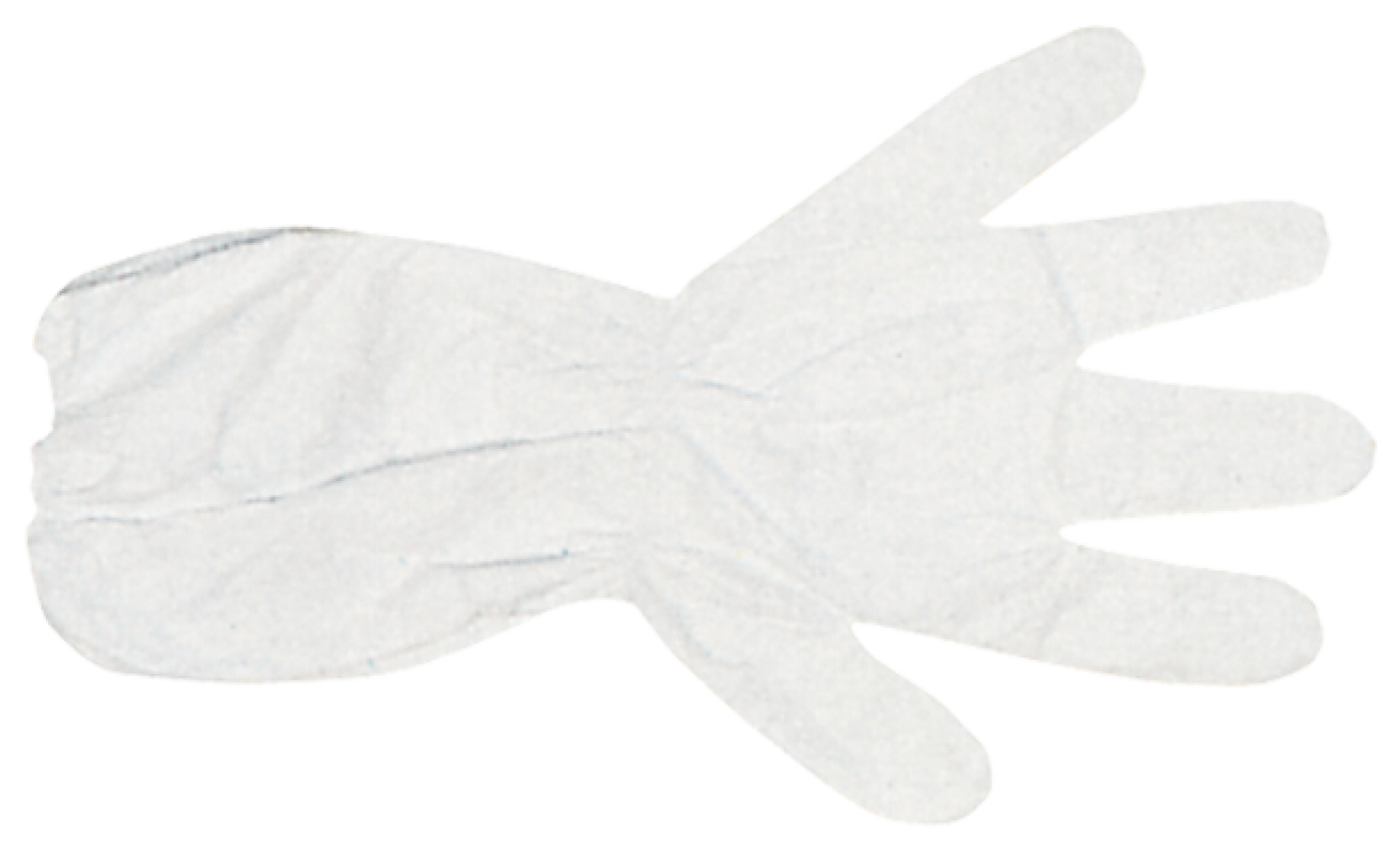 Weisse TYVEK Schutzhandschuhe mit Gummizug, 40 cm lang