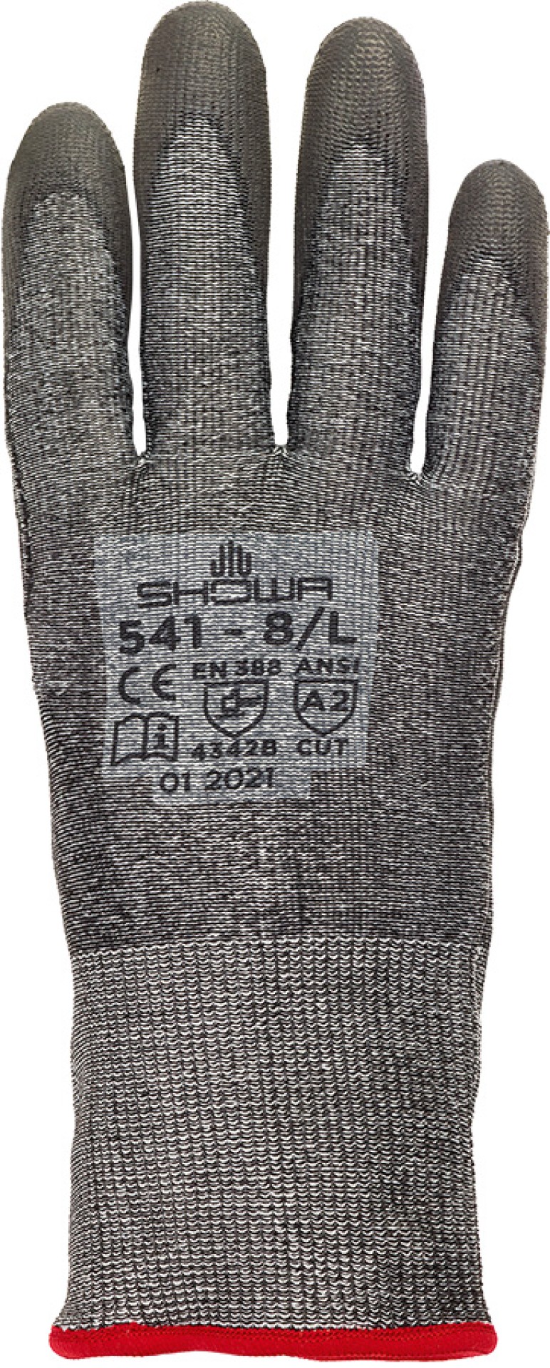 SHOWA Schnittschutzhandschuhe HPPE grau/weiss mit PU-Beschichtung