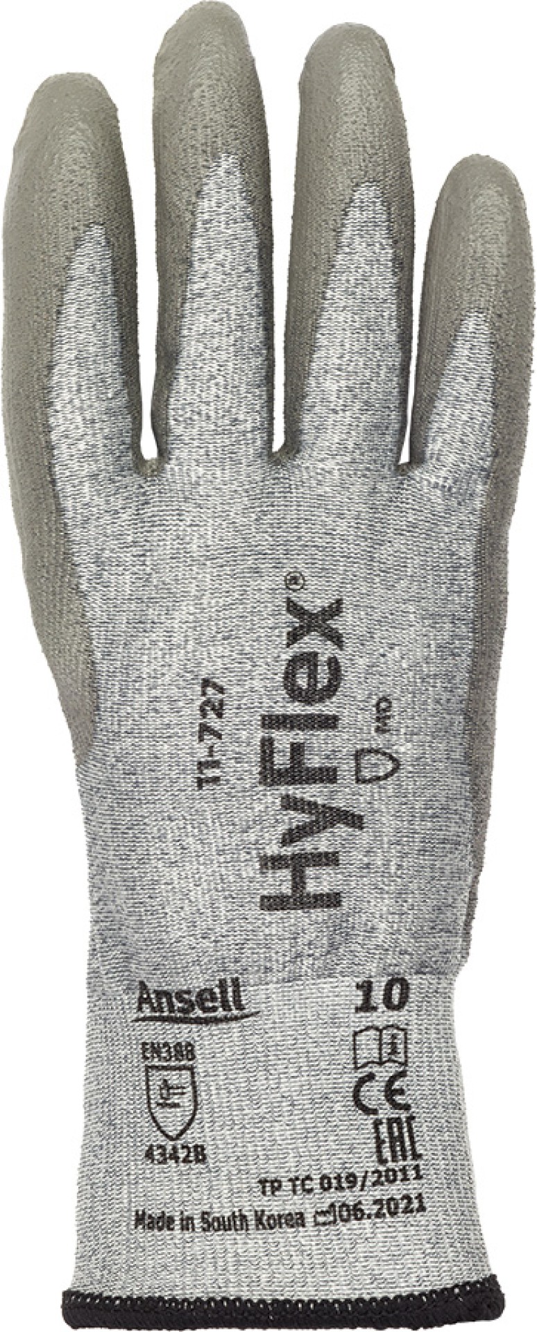 Ansell HyFlex Schnittschutzhandschuhe aus Dyneema, grau meliert