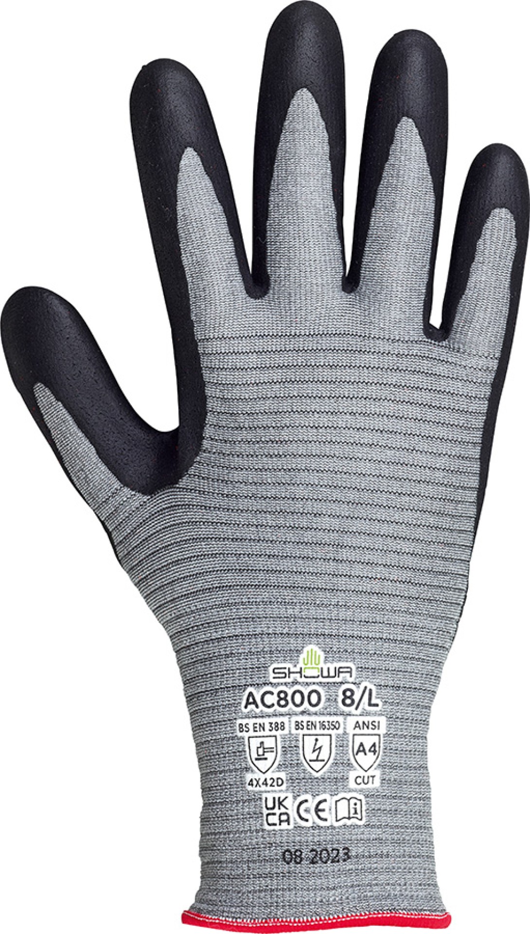 SHOWA ESD Schnittschutzhandschuhe grau, touchscreenfähig, elastisch