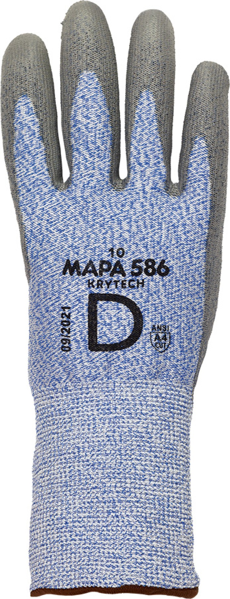 MAPA Schnittschutzhandschuhe KRYTECH 586, weiss-blau, PU-beschichtet