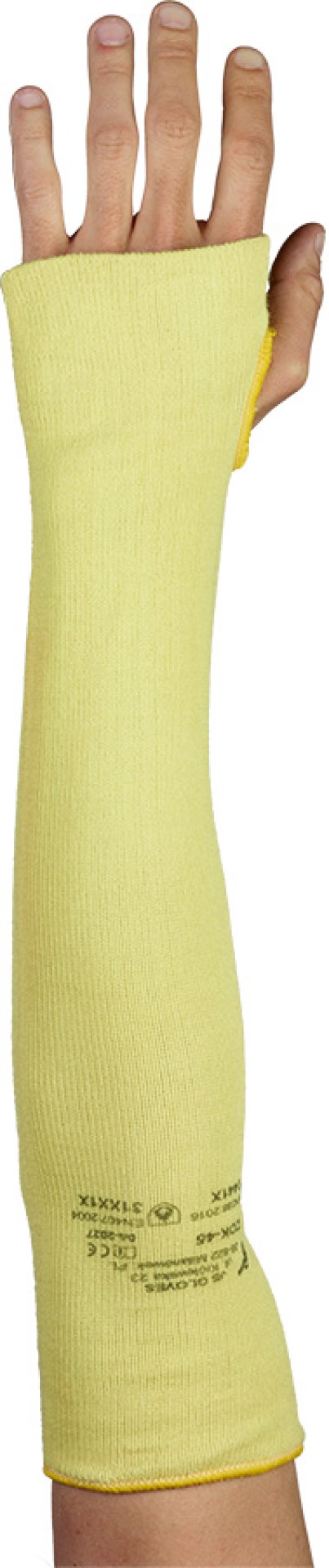 JS GLOVES Schnittschutzärmel aus Aramid, doppelt, 45 cm lang