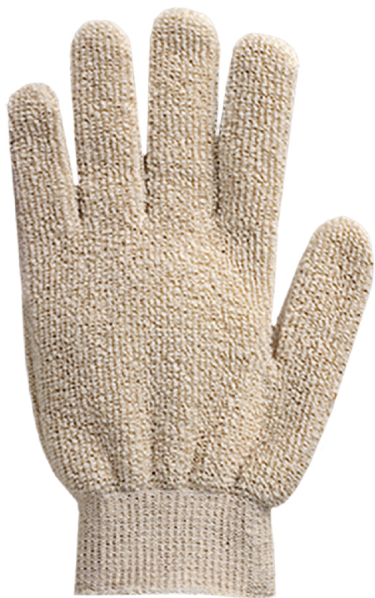 JS Gloves Hitzeschutzhandschuhe aus rohweisser Baumwolle, nahtlos, elastische Stulpe, Unisex