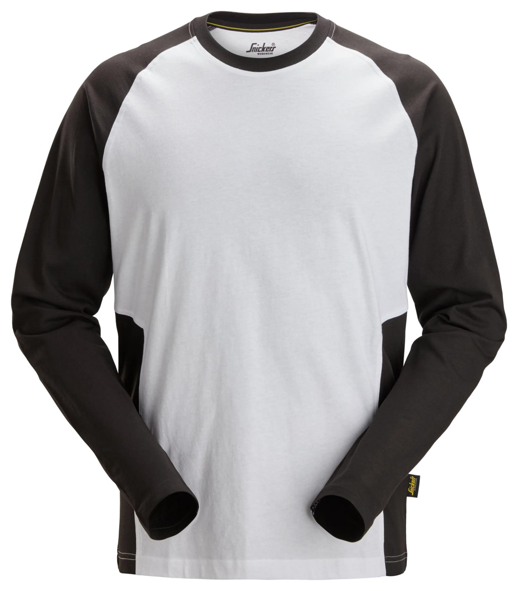 Zweifarbiges Shirt mit langem Arm