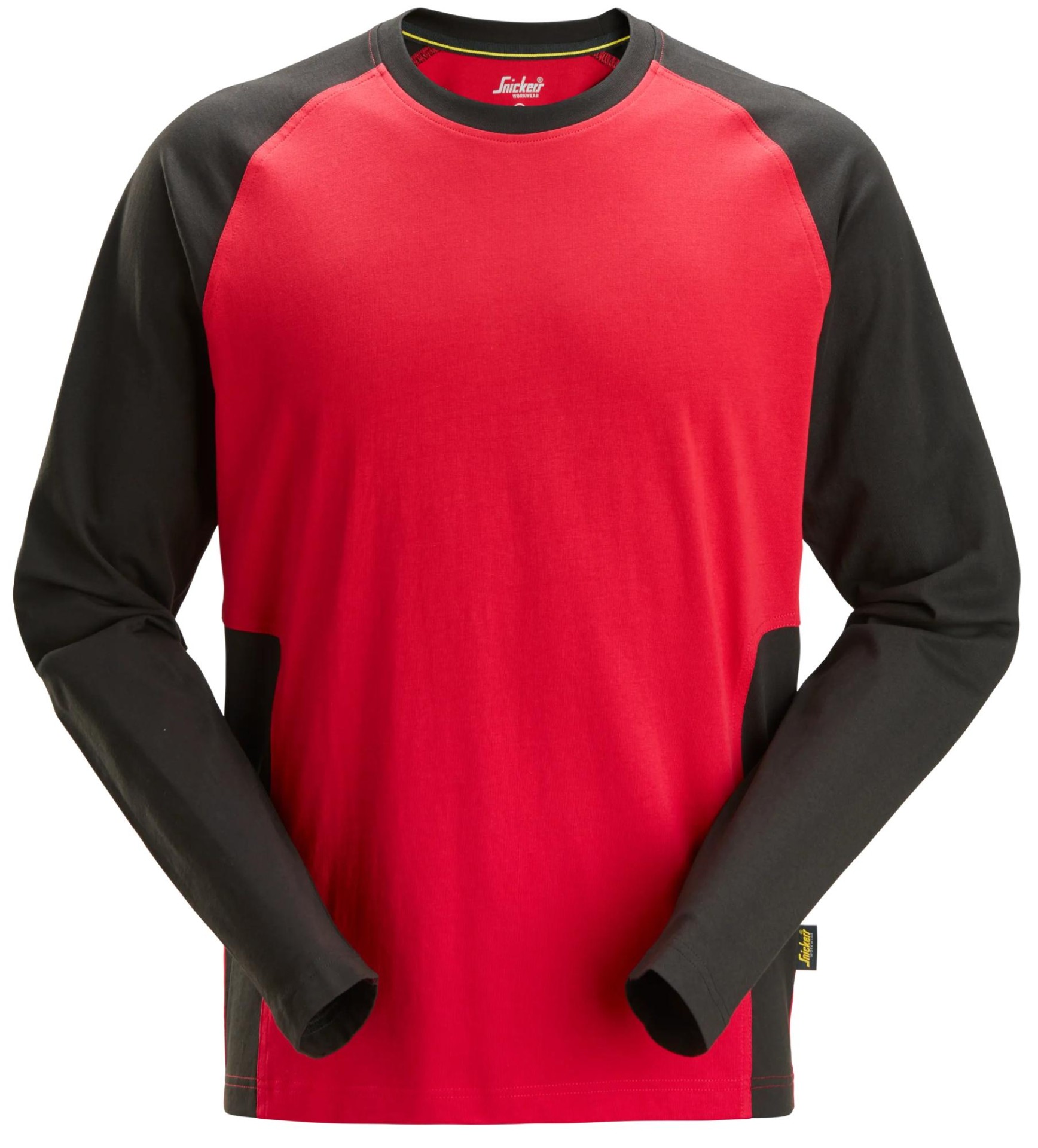 Zweifarbiges Shirt mit langem Arm