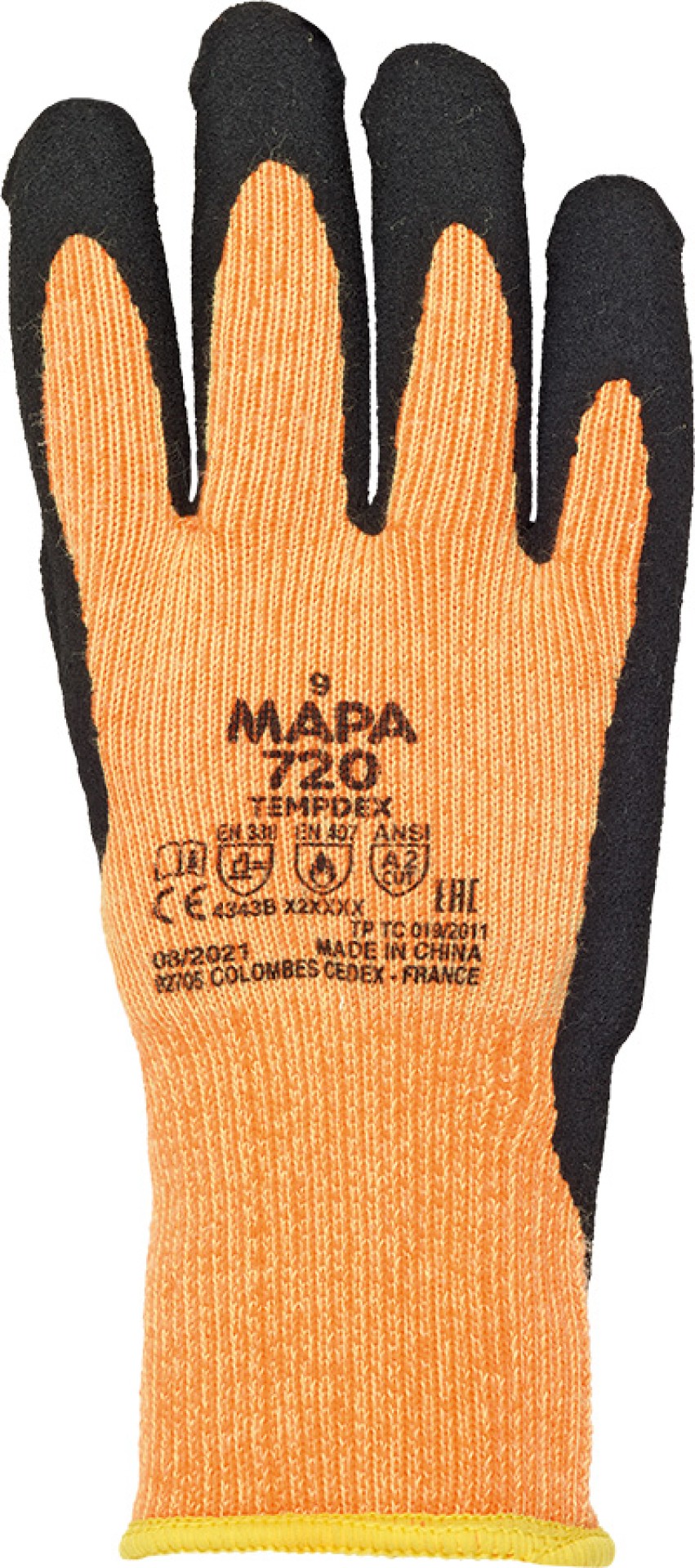 MAPA TEMPDEX 720 Hitzeschutz- und Schnittschutzhandschuhe, orange
