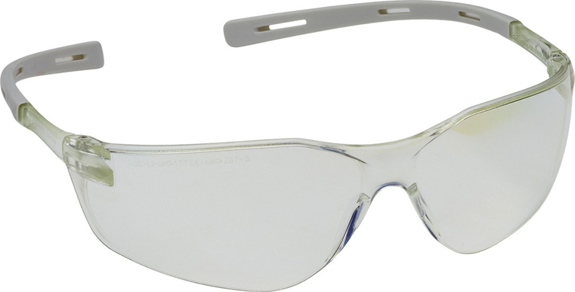 Ultraleichte JSP Schutzbrille mit 30% Blaulichtfilter grau